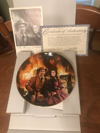 Gone With The Wind Golden Anniversary Series Collectors Plate W/ In Orig Box
