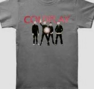 Coldplay - Group Photo Charcoal Gray T Shirt - Xlarge To U.  S.