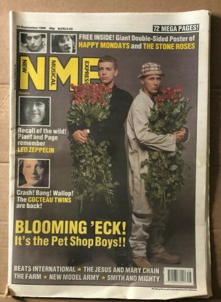 Nme 22nd September 1990 - The Pet Shop Boys
