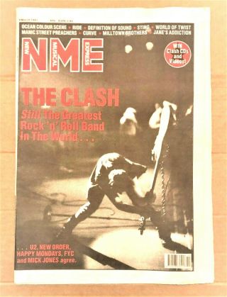 Nme 9 March 1991 Vintage The Clash - Still The Great Rock N Roll Band