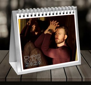 Chris Evans Captain America 2020 Desktop Calendar On Special