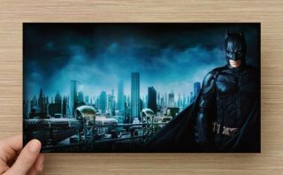 Batman Skyline Wall Art Picture Eclipse Light - Superhero Memorabilia Dc Comics