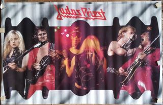 Judas Priest Collage Razor Blade 1981 Vintage Poster Bi Rite