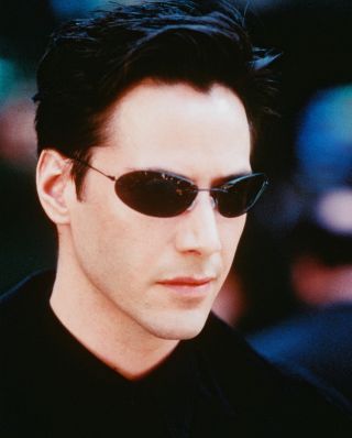 Keanu Reeves Matrix In Glasses 8x10 Color Photo