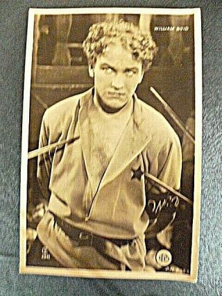 Old Vintage Hollywood William Boyd Actor Postcard Photo