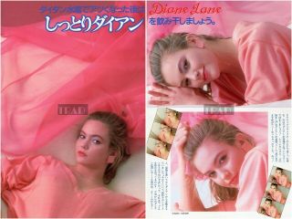 DIANE LANE in Swimsuit on Beach 1986 Japan Picture Clippings 3 - SHEETS (5pgs) ug/u 4