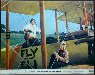 Ace Eli And Rodger Of The Skies 1972 Lobby Card 1920s Aviation Biplane