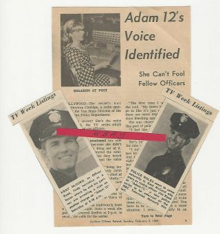 Shaaron Claridge Tv Guide Article Clipping Voice Of Adam - 12,  2 Kent Mccord Ads