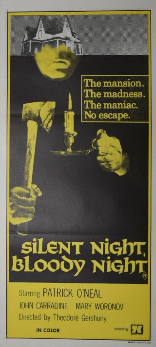 Silent Night,  Blood Night - Australian Movie Poster Daybill - Horror