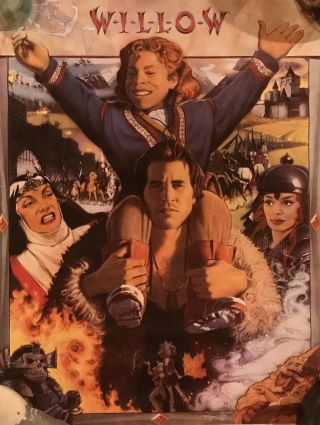 Vintage Kraft Willow Movie 2 Sided Poster 17 X 22