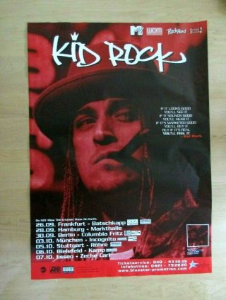 Kid Rock World Tour Germany Concert Poster Devil Without A Cause 1999