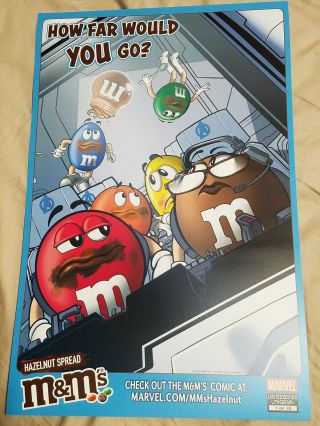 Sdcc 2019 M&m M & M Candy Limited Edition Comic Con Marvel Exclusive Poster 1