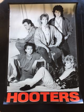 Vintage Rare Hooters 1980s Rock Band Philadelphia Promotional Poster Near