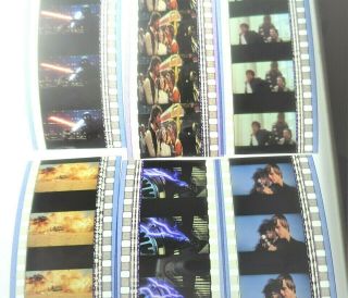 Star Wars 6 Rare Film Cell Strips = 30 Film Cells - Usa