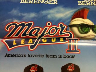 Major League 2 Movie Poster 27 X 40 Charlie Sheen,  Tom Berenger Ds