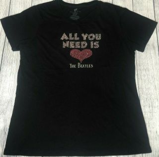 The Beatles Womens T Shirt All You Need Is Love Xl