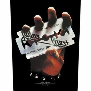 Judas Priest - " British Steel " - Large Size - Sew On Back Patch