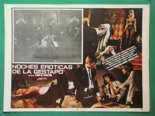 Red Nights Of The Gestapo Sexy Babes Lesbian Spanish Mexican Lobby Card