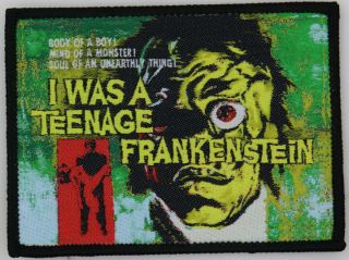 Patch - I Was A Teenage Frankenstein - Horror Cult Classic Movie - Woven Iron - On