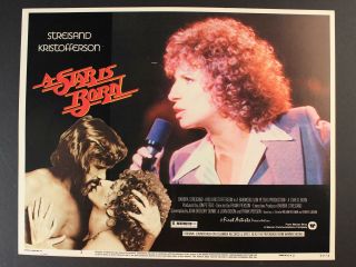 1976 A Star Is Born Movie Lobby Card Barbra Streisand Kris Kristofferson