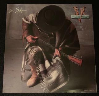 Stevie Ray Vaughan -  In Step " 1989 Promotional 2 Sided Album Flat Poster