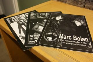 Marc Bolan Tyrannosaurus Rex - 3 Versions Of The Rumbling Fanzine.