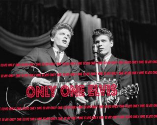 1958 The Everly Brothers Pop Singing Duo 8x10 Photo Live In York