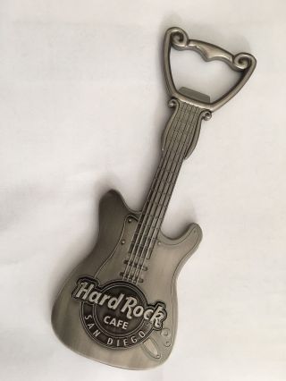 Hard Rock Cafe Hrc San Diego Guitar Bottle Opener (not A Magnet)