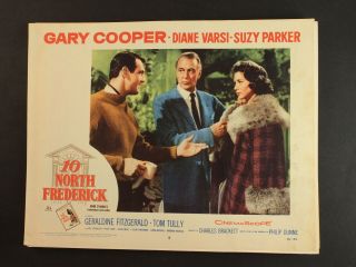 1958 10 North Frederick Movie Lobby Card Gary Cooper Suzy Parker