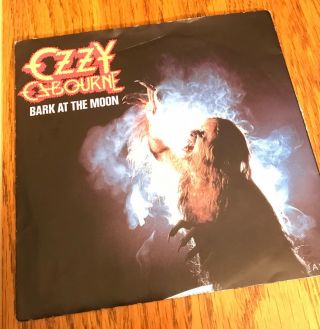 Ozzy Osbourne/ Vinyl/ 7 Inch/ Bark At The Moon/ Original/ 1983/ Jake E Lee/ Wow