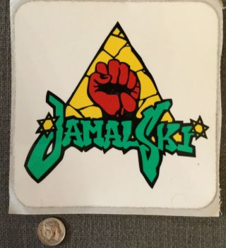 Rare Jamalski Promo Sticker 90s Vtg Bdp Reggae Hip - Hop