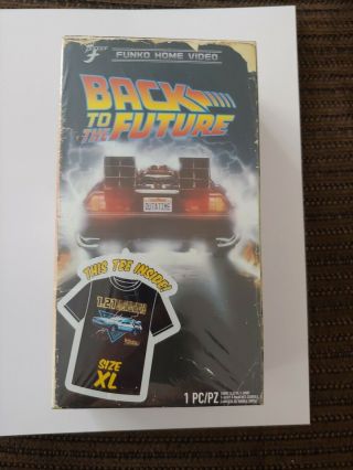Funko Home Video Back To The Future Short Sleeve Tee Shirt Size Xl Factoryseal