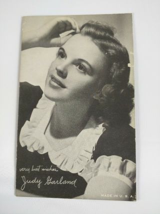 Judy Garland Movie Star Actress Arcade Exhibit Fan Trade Card