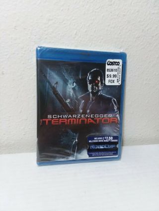 The Terminator Special Edition Mgm Art Cover Blu - Ray Dvd Schwarzenegger Brandnew