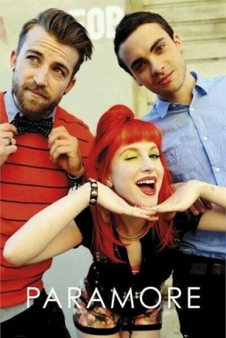 Paramore Goofy Wink Trio 24x36 Music Poster Hayley Williams New/rolled