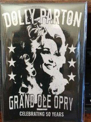 Dolly Parton Grand Ole Opry 50th Anniversary Magnet 3”x2” Collectable