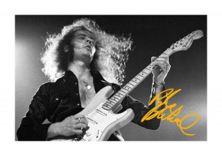 Ritchie Blackmore Deep Purple A4 Signed Photograph Poster With Choice Of Frame