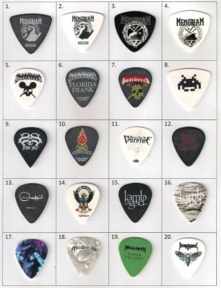 (number 11 Of 20 Only) Rare And Collectable Bullet For My Valentine Guitar Pick