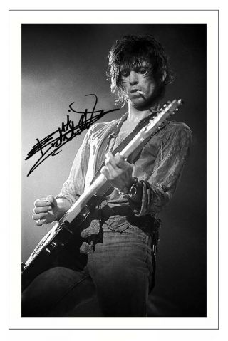Keith Richards Signed 6x4 Photo Print Autograph The Rolling Stones