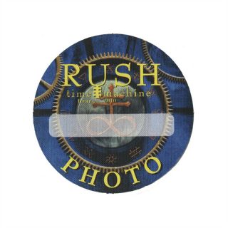 Rush Authentic 2010 Time Machine Tour Satin Cloth Backstage Pass Photo Blue