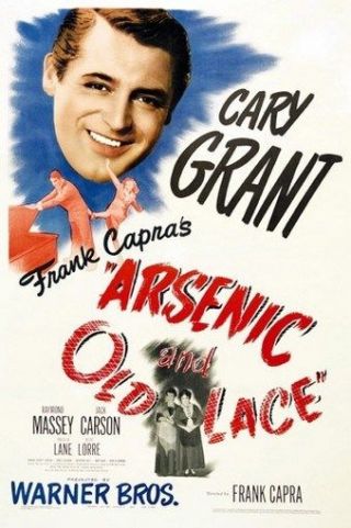 Arsenic And Old Lace Movie Poster Cary Grant Vintage