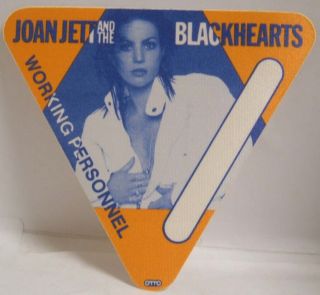 Joan Jett - Vintage Tour Concert Cloth Backstage Pass Last One