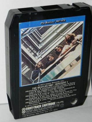 The Beatles 1967 - 1970 Blue Double Album Rare Apple Records 2 - Tapes 8 Track 4