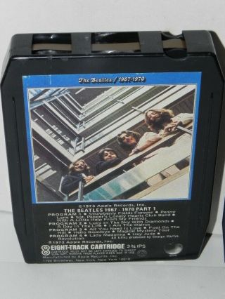 The Beatles 1967 - 1970 Blue Double Album Rare Apple Records 2 - Tapes 8 Track 5