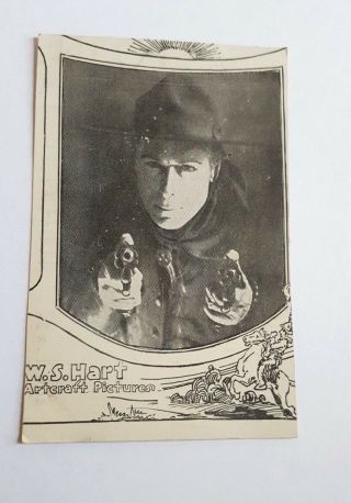 Vintage Circa 1918 Dearborn Theatre Chicago Movie Ads Wm S Hart On Front