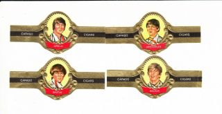 The Beatles : Scarce Caraso Cigar Band Sub Set From Germany - Small Size