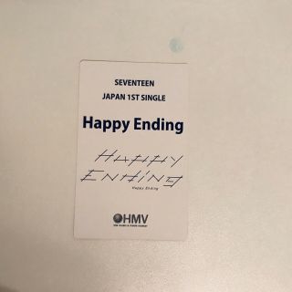 SEVENTEEN JEONGHAN 2019 happy ending hmv photocard 2