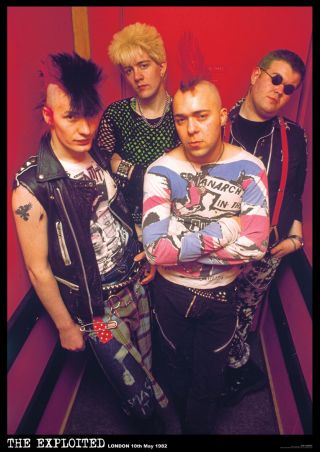 The Exploited Poster A1 Size 84.  1cm X 59.  4cm - 33 Inches X 24 Inches Punk