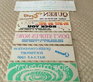 Queen Convention Car Stickers Various Years X 6