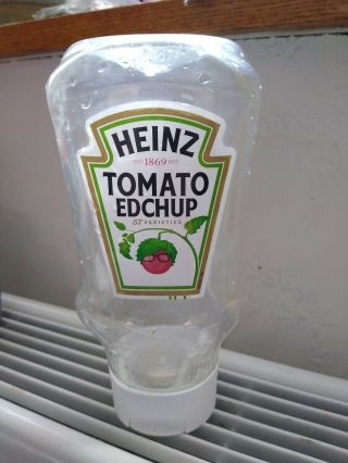 Ed Sheeran Heinz Edchup Ketchup Tomato Sauce Limited Edition Empty Bottle